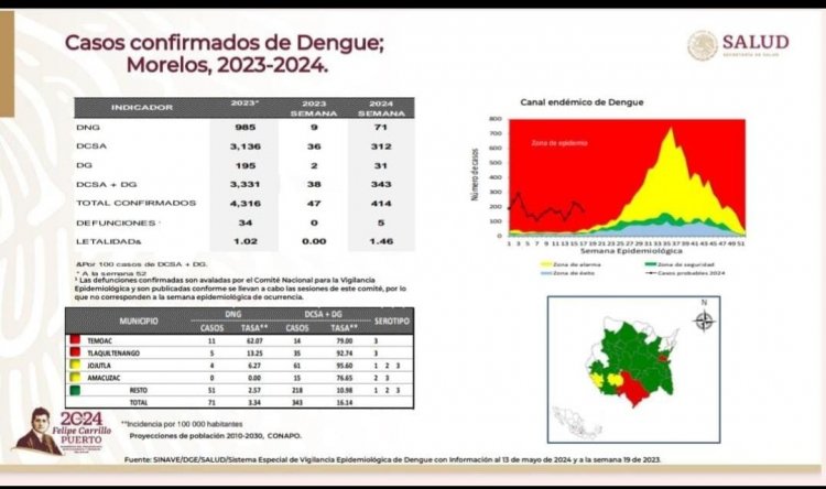 Exponencial crecimiento del dengue este año
