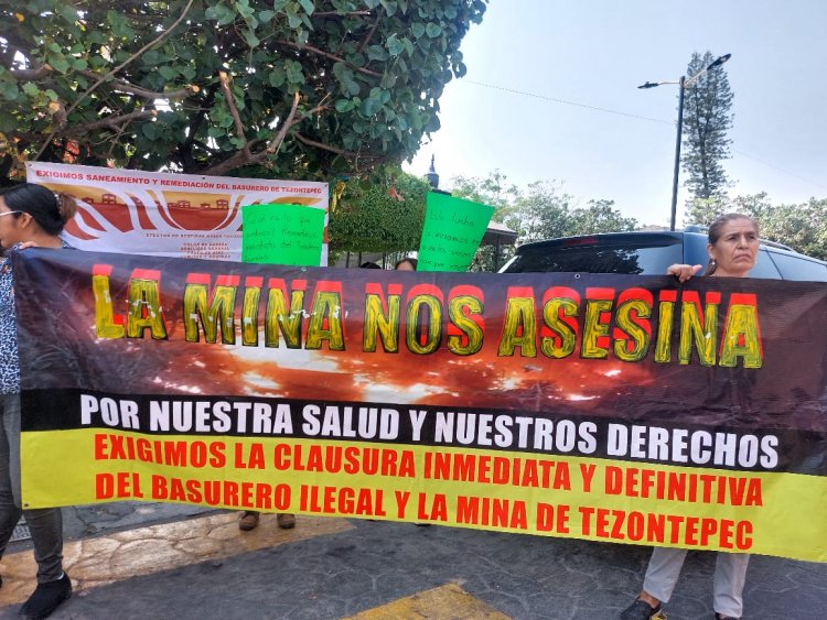 Piden justicia por daño ambiental en torno a la Mina de Tezontepec