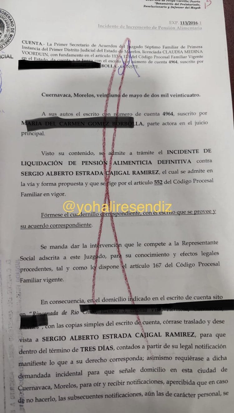 Nueva imputación contra Sergio Estrada de una exesposa