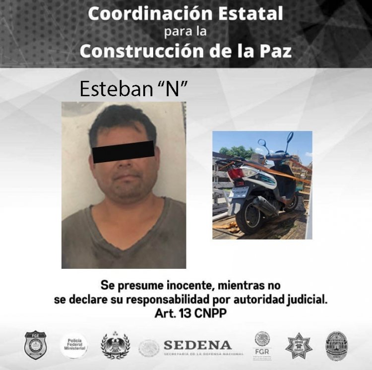 Montaba una moto en Yautepec, pero el vehículo resultó robado