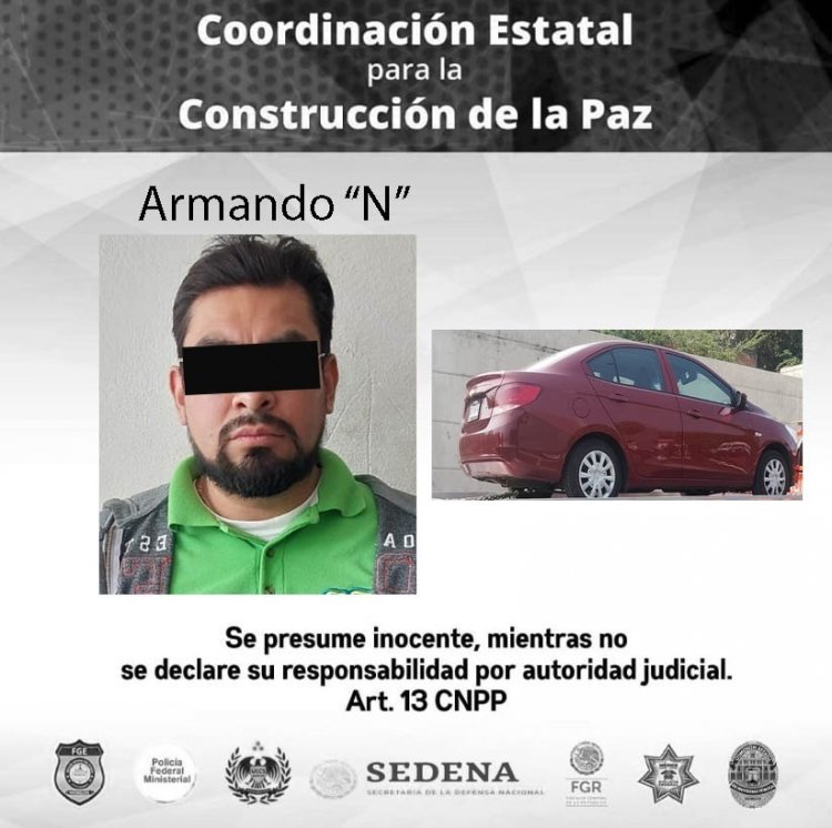 En Cuernavaca manejaba un Chevrolet Aveo que resultó con reporte de robo