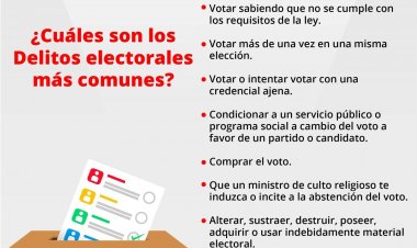 Van ocho denuncias por presuntos delitos electorales