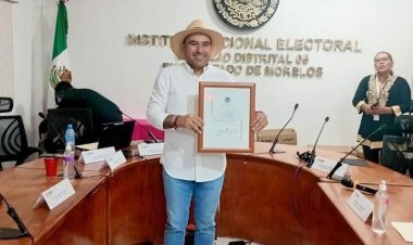 Recibió ya Agustín Alonso constancia de mayoría