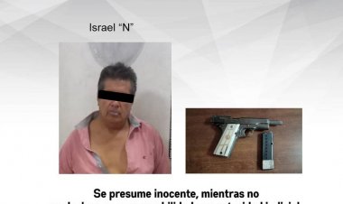 Acusado de violar la Ley Federal de Armas y Explosivos, capturado