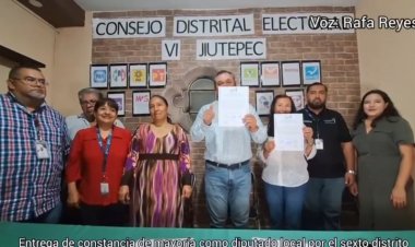 Recibió Rafa Reyes constancia de mayoría como diputado local