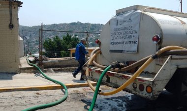 Ya son 20.5 millones de litros de agua de apoyo del gobierno de Jiutepec a vecinos