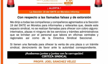 Extorsionan a maestros a  cambio de supuesta plaza