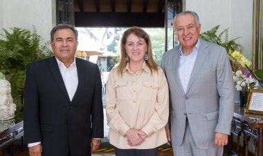 Margarita González Saravia se reunió con Marco Adame y Jorge Morales