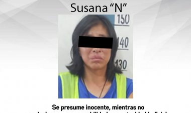 Mujer, detenida por golpear a su pareja