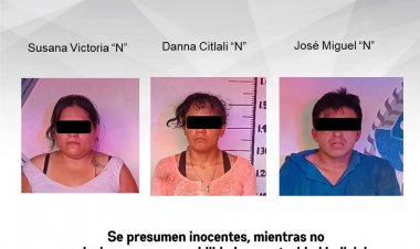 Un caballero y dos damas, detenidos bajo acusación de secuestro exprés