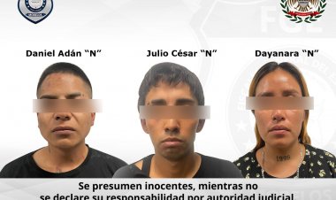 Fuerzas estatales y federales atraparon a presuntos extorsionadores de peligro