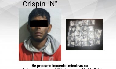 Crispín fue sorprendido con supuesta droga en la capital