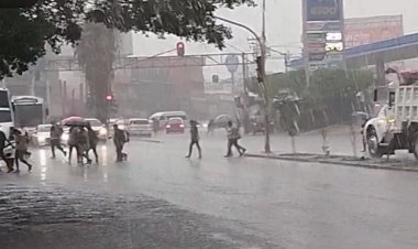 Copiosa lluvia sobre Cuernavaca