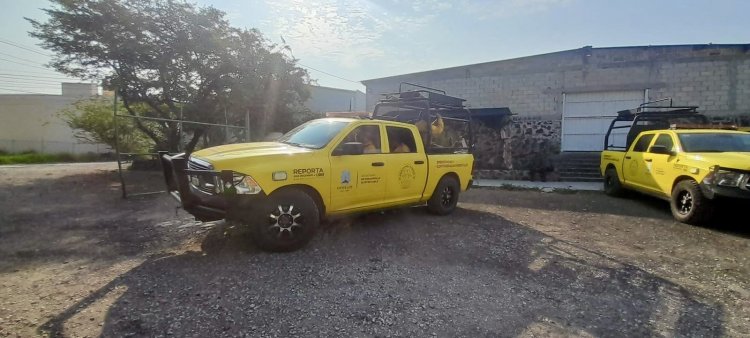 Combaten incendio forestal en Tepoztlán