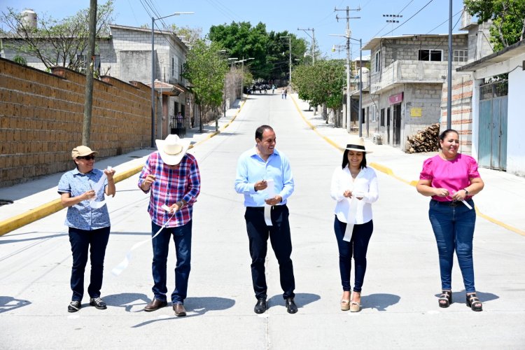 Entregó Cuauhtémoc Blanco obras de mejoramiento urbano en Mazatepec