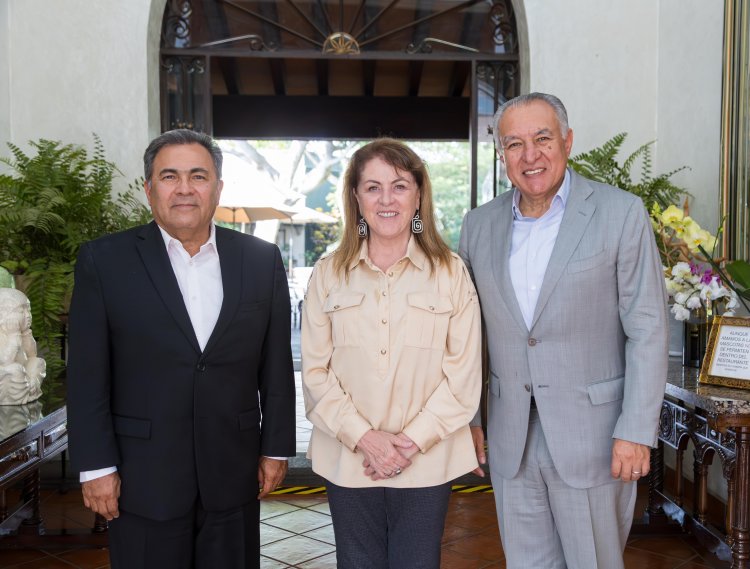 Margarita González Saravia se reunió con Marco Adame y Jorge Morales