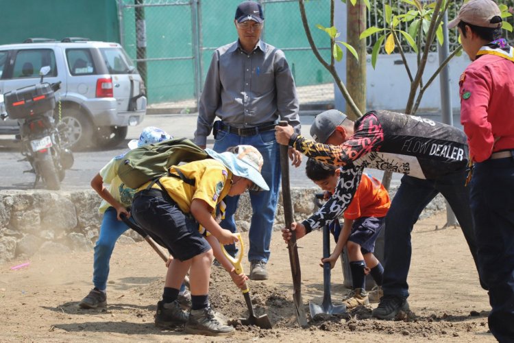 Se contribuye a un medioambiente sano en Jiutepec con acciones de reforestación