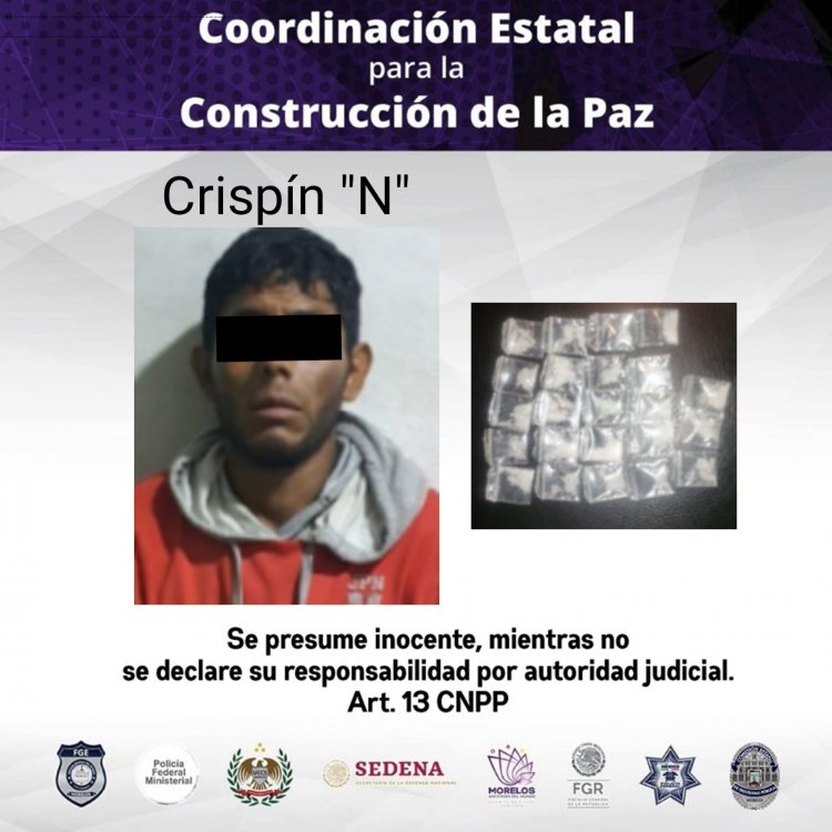 Crispín fue sorprendido con supuesta droga en la capital