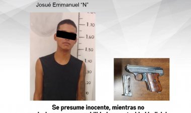 Lo sorprendieron en Yautepec con un arma prohibida por la ley