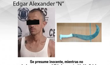 Una fémina lo señaló por haberla agredido con machete en Jiutepec