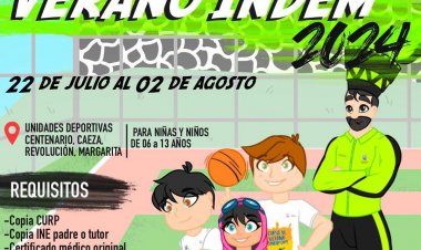 Anuncia INDEM últimos lugares disponibles en Curso de Verano 2024