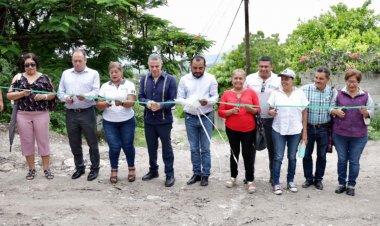 Se entregó ya la segunda etapa de alcantarillado en Zacatepec