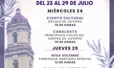 Colocan puestos por fiesta patronal Santiago Apóstol
