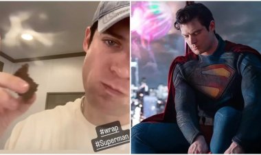 David Corenswet celebra fin de rodaje de ¨Superman¨ rompiendo la dieta