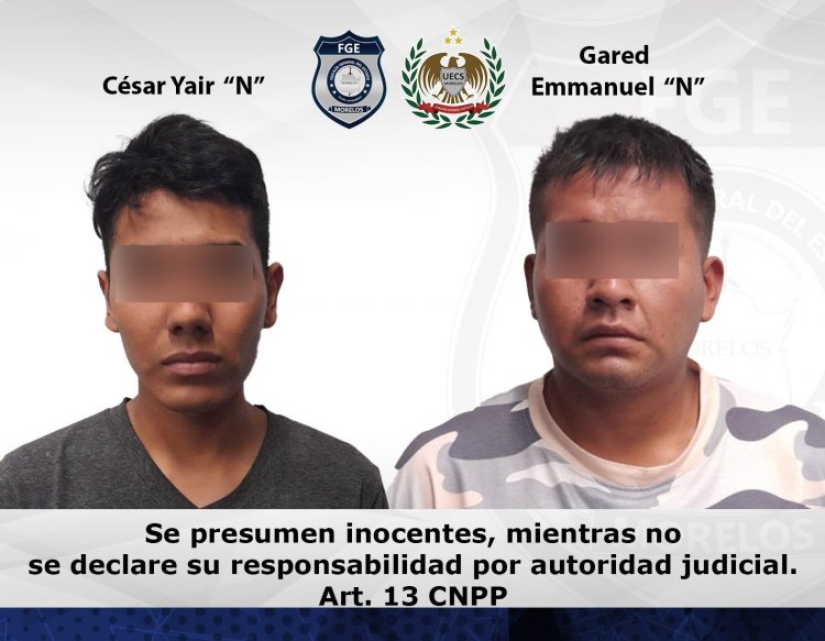 Presuntos peligrosos extorsionadores de Tlayacapan serán llevados a juicio