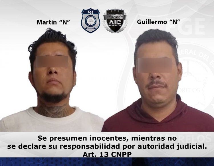 Estos 2 están acusados de robo y lesiones en Yautepec
