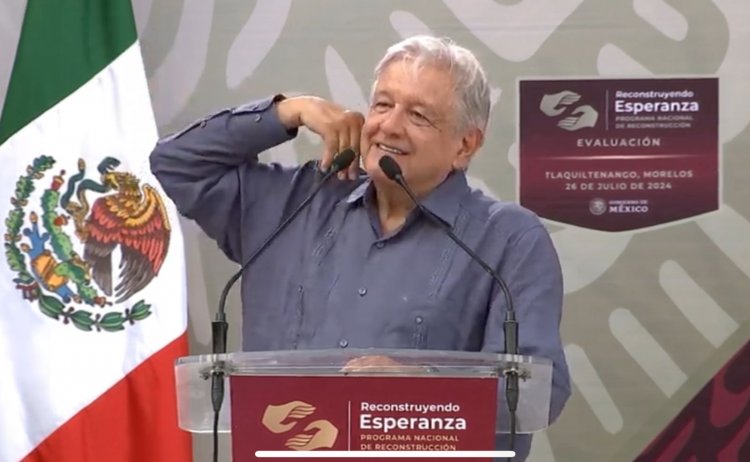 Destaca López Obrador rehabilitación tras sismo