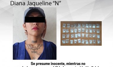 La joven Jacqueline fue detenida señalada de llevar consigo droga
