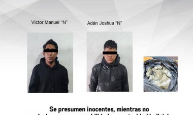 Cayeron estos 2 acusados de llevar consigo droga prohibida