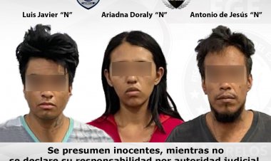 Una jovencita y dos masculinos, detenidos con arma y marihuana