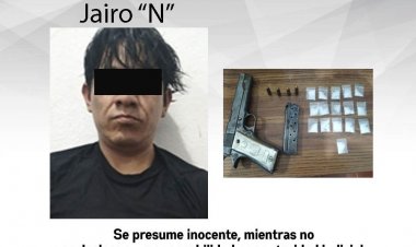 Preso, acusado de delitos contra la salud y traer un arma de fuego