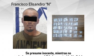 A Francisco lo capturaron en Tlaltizapán con bolsitas de la droga cristal, acusan