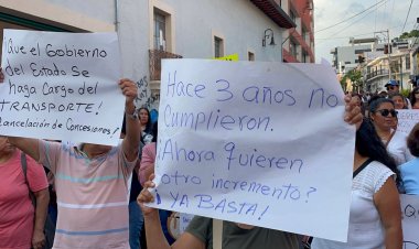 Concretan marchas de protesta contra alza al pasaje