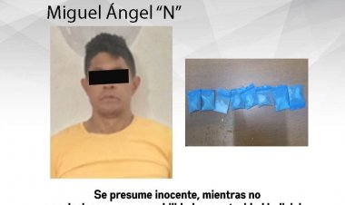 Lo sorprendieron mientras vendía drogas en la calle