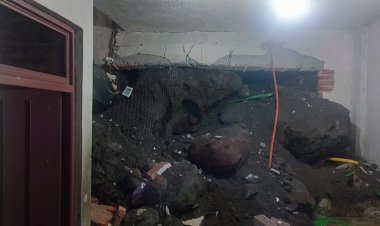 Crece temor entre vecinos aledaños a panteón por otro derrumbe de muro