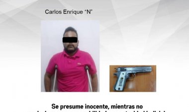 Portaba en vía pública un arma ilegal, y debe responder a la ley