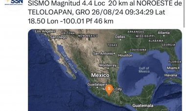 Sismo en Guerrero se sintió aquí, pero no registran daños