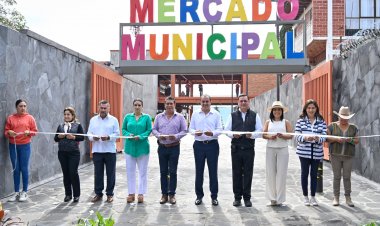 Inauguró el gobernador  el mercado de Tepoztlán