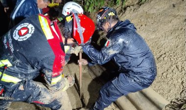 Cae muro en Jiutepec por lluvias y mata a tres niños