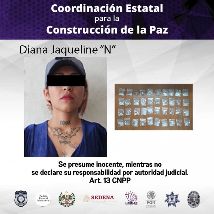 La joven Jacqueline fue detenida señalada de llevar consigo droga