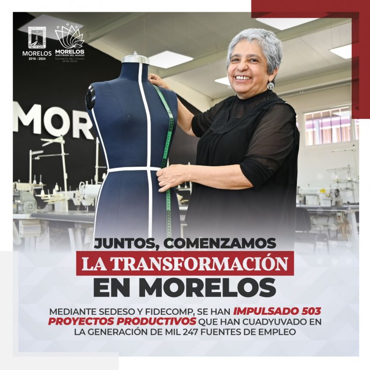 Fomenta Morelos generación de empleos y emprendimiento