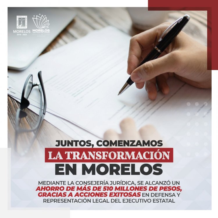 Labor de Consejería Jurídica implicó ahorros por 500 mdp