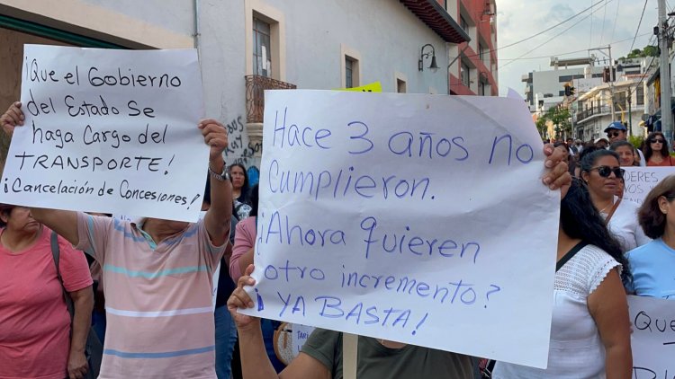 Concretan marchas de protesta contra alza al pasaje