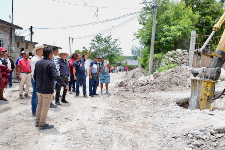 Se hizo supervisión a obra  de alcantarillado en Ayala