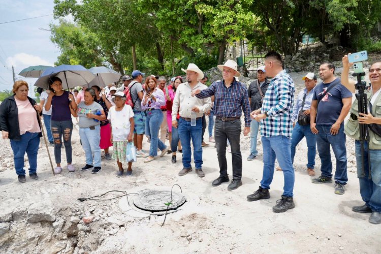 Se hizo supervisión a obra  de alcantarillado en Ayala