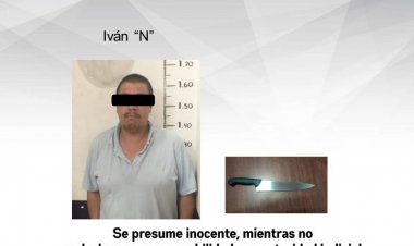 Se ensañó con su propia hija y la  amenazó de muerte con cuchillo
